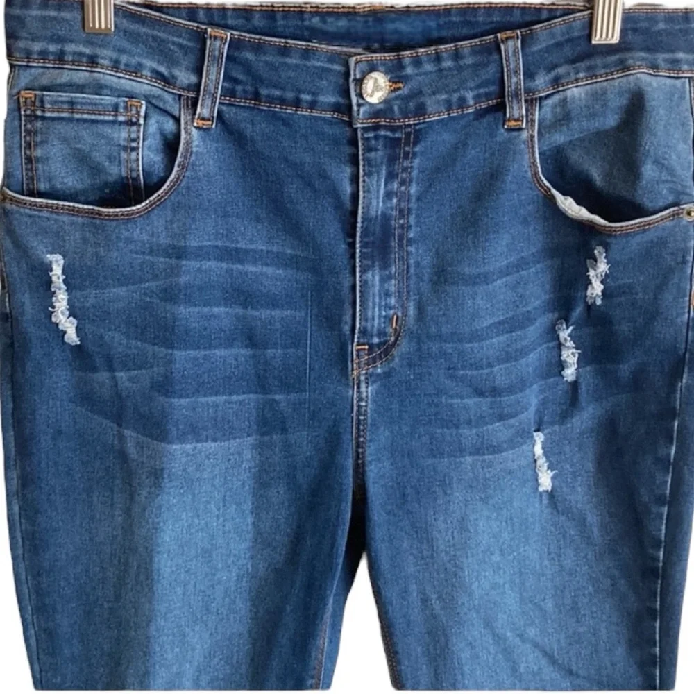 L&B/HomeFolk Plus Size Hitchhiker Mid Rise Flare Bell Bottom Jeans NEW - Picture 12 of 15